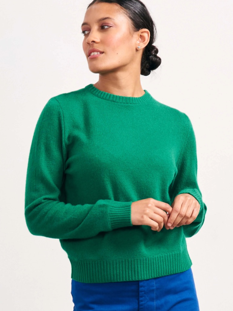 Jumper 1234 Crop Crew Cashmere Sweater Size 1/Xs